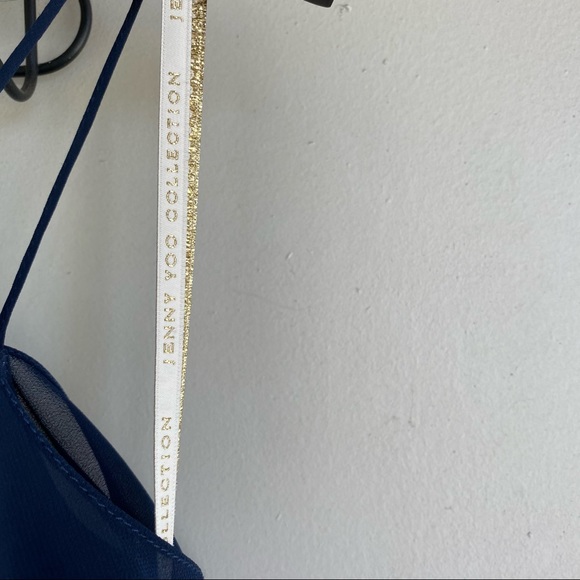 Jenny yoo Navy Blue “mila” cold shoulder formal wedding event bridesmaid gown - Picture 13 of 16